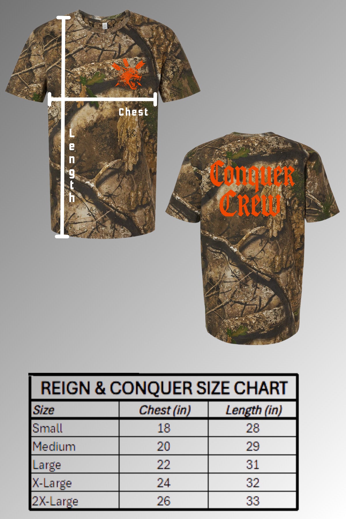 Reign & Conquer x RealTree® APX Camo Tee