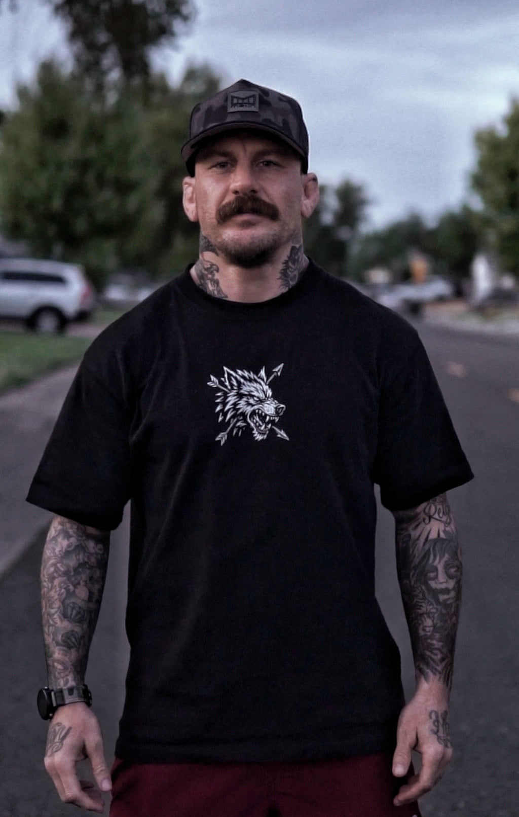 Oversized Heavyweight Wolf Tee