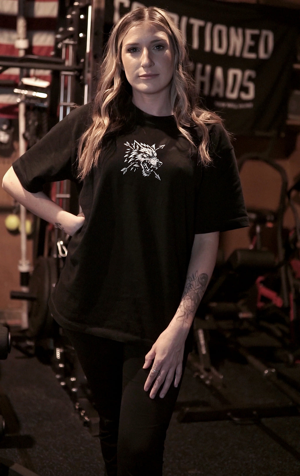 Oversized Heavyweight Wolf Tee